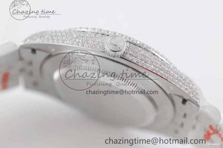 Full Arabic 41 Datejust on Dial Markers Best TWF 1:1 A2824 Edition SS Diamonds Bracelet Jubilee 0103